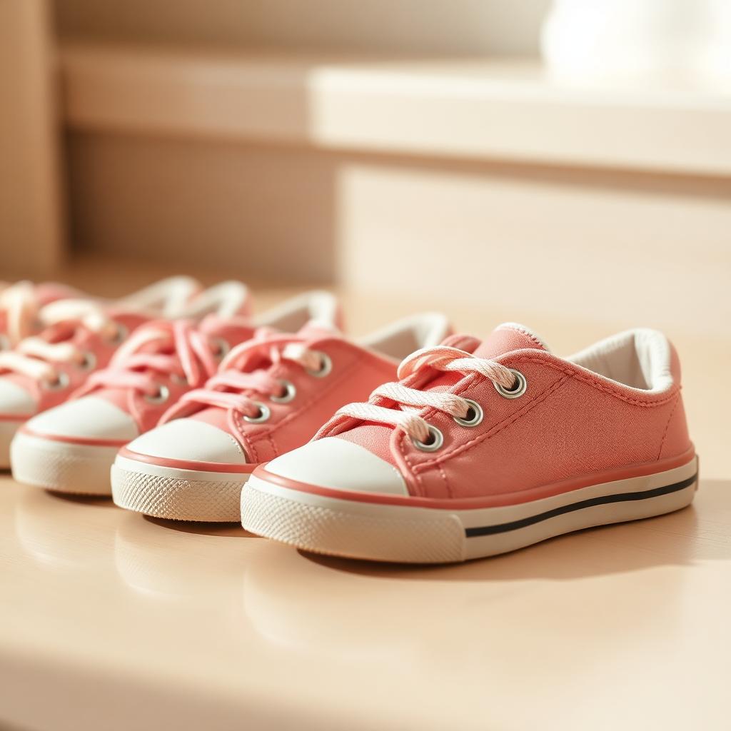 Illustration of Pediatrics / Kids' Shoes — Children's foot development, proper footwear, and common pediatric foot conditions.